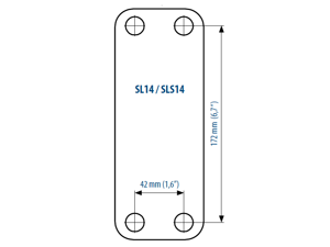 Паяный теплообменник Sondex SL14